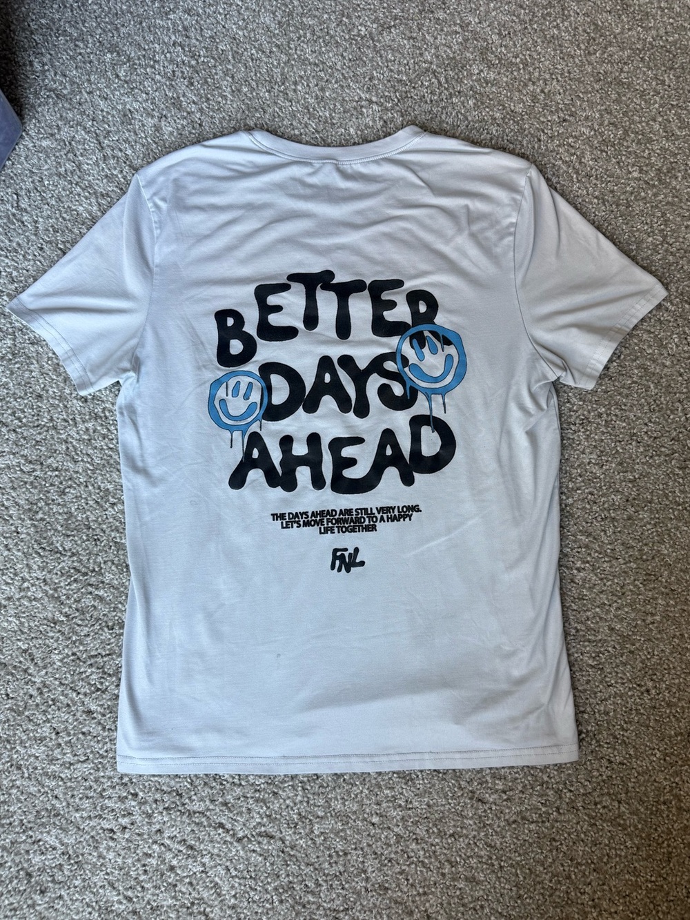 Gray "Better Days Ahead" Graphic Tee